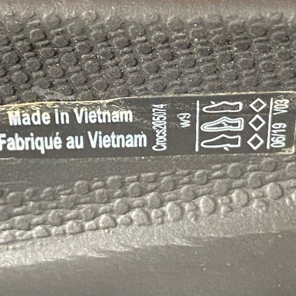 Womens 9 Crocs At Work Flats Black SEF1429 - Picture 8 of 8